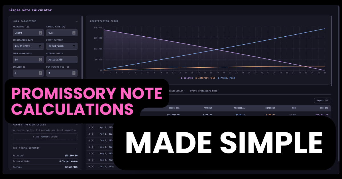 Simple Note Calculator